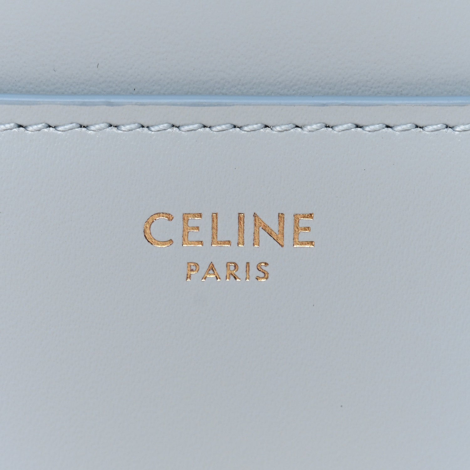 Celine Satinated Calfskin Mini 16 Top Handle Bag Pale Blue 6 of 10