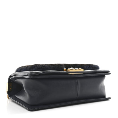 Chanel Orylag Medium Boy Top Handle Flap Navy 4 of 13