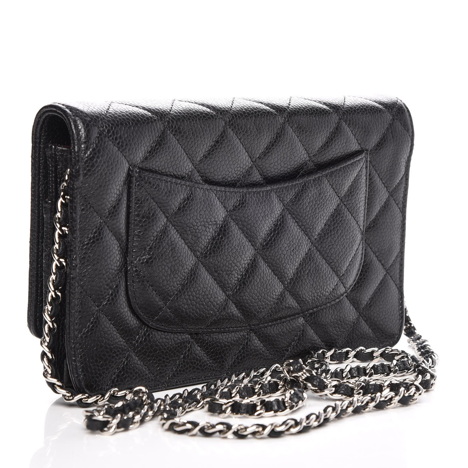 Chanel Caviar Quilted Wallet On Chain WOC Black 3 of 9