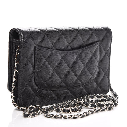 Chanel Caviar Quilted Wallet On Chain WOC Black 3 of 9