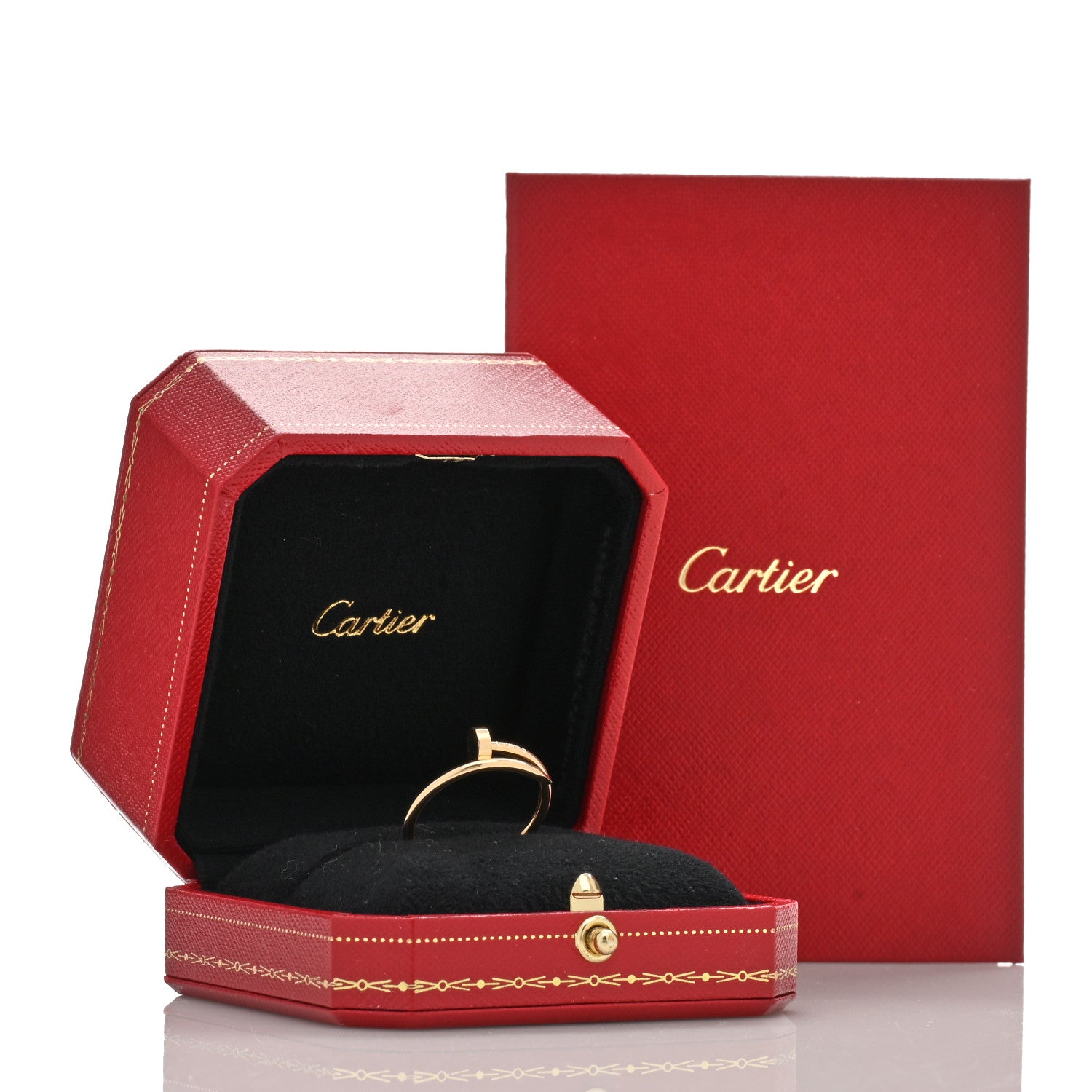 Cartier 18K Yellow Gold Small Juste Un Clou Ring 60 9 5 of 5