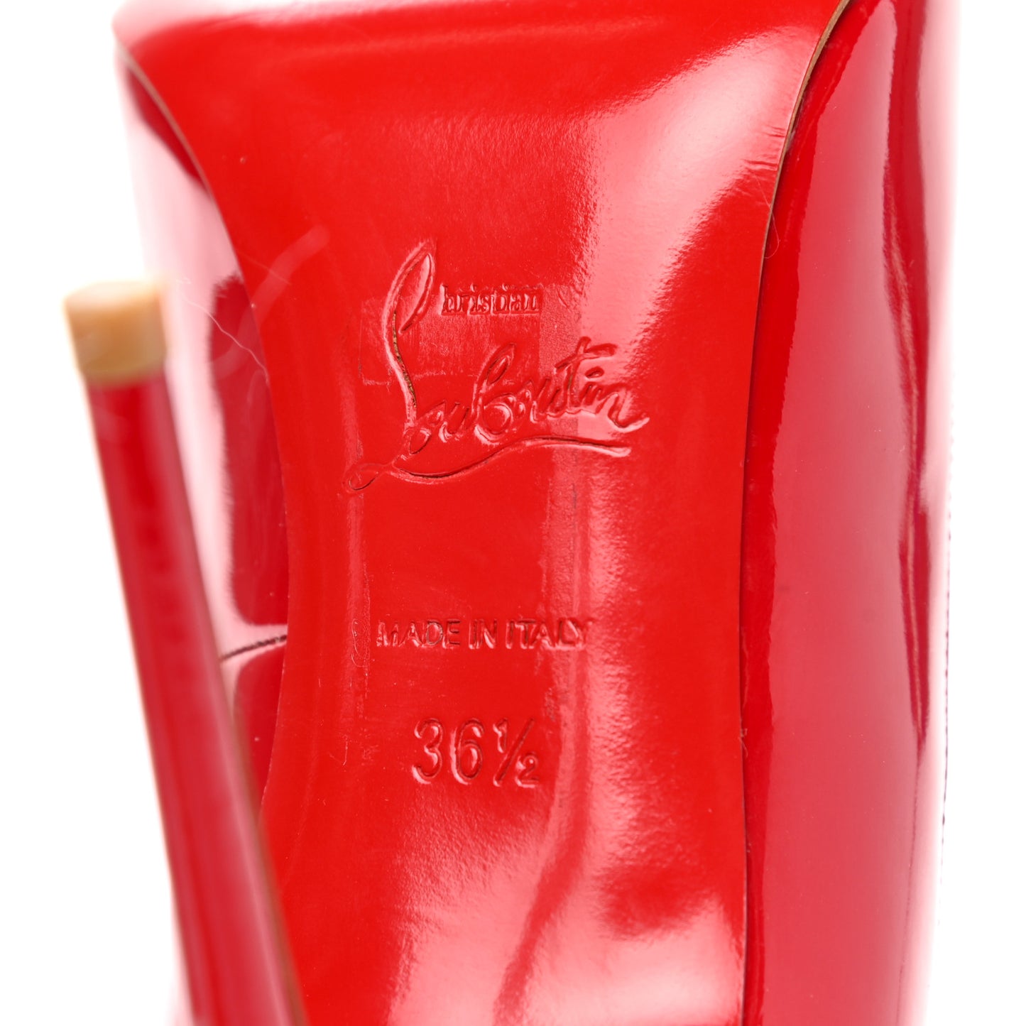 Patent Decollete 554 100 Pumps 36.5 Loubi Red
