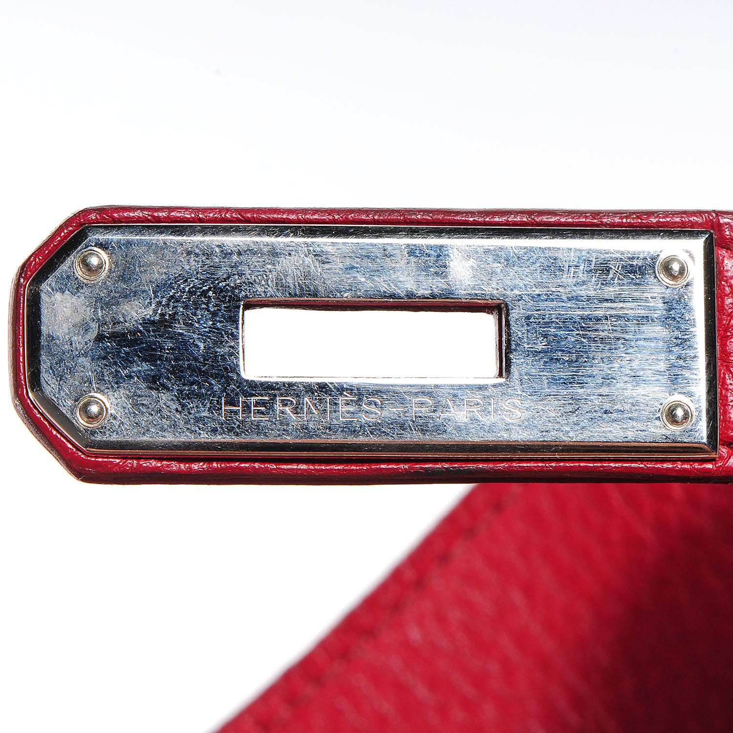 Hermes Taurillon Clemence Birkin 40 Rouge Garance 21 of 32