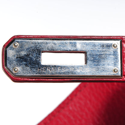 Hermes Taurillon Clemence Birkin 40 Rouge Garance 21 of 32