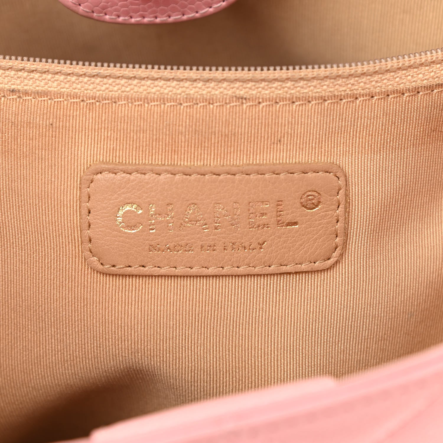 Chanel Caviar Quilted Petit Shopping Tote PST Pink 7 of 14