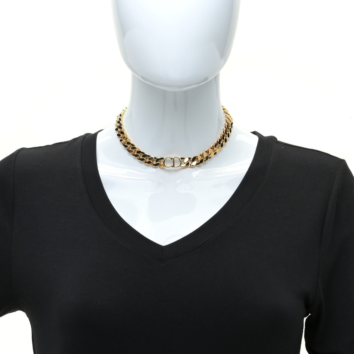 Metal Danseuse Etoile Chain Choker Necklace Gold