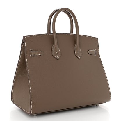 Hermes Epsom Birkin Sellier 25 Etoupe 3 of 14