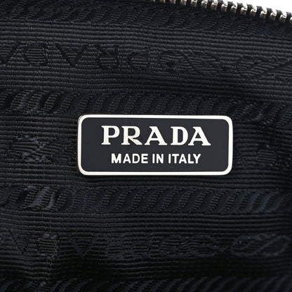 Prada Soft Calfskin Diagramme Wristlet Pouch Bag Black 6 of 7