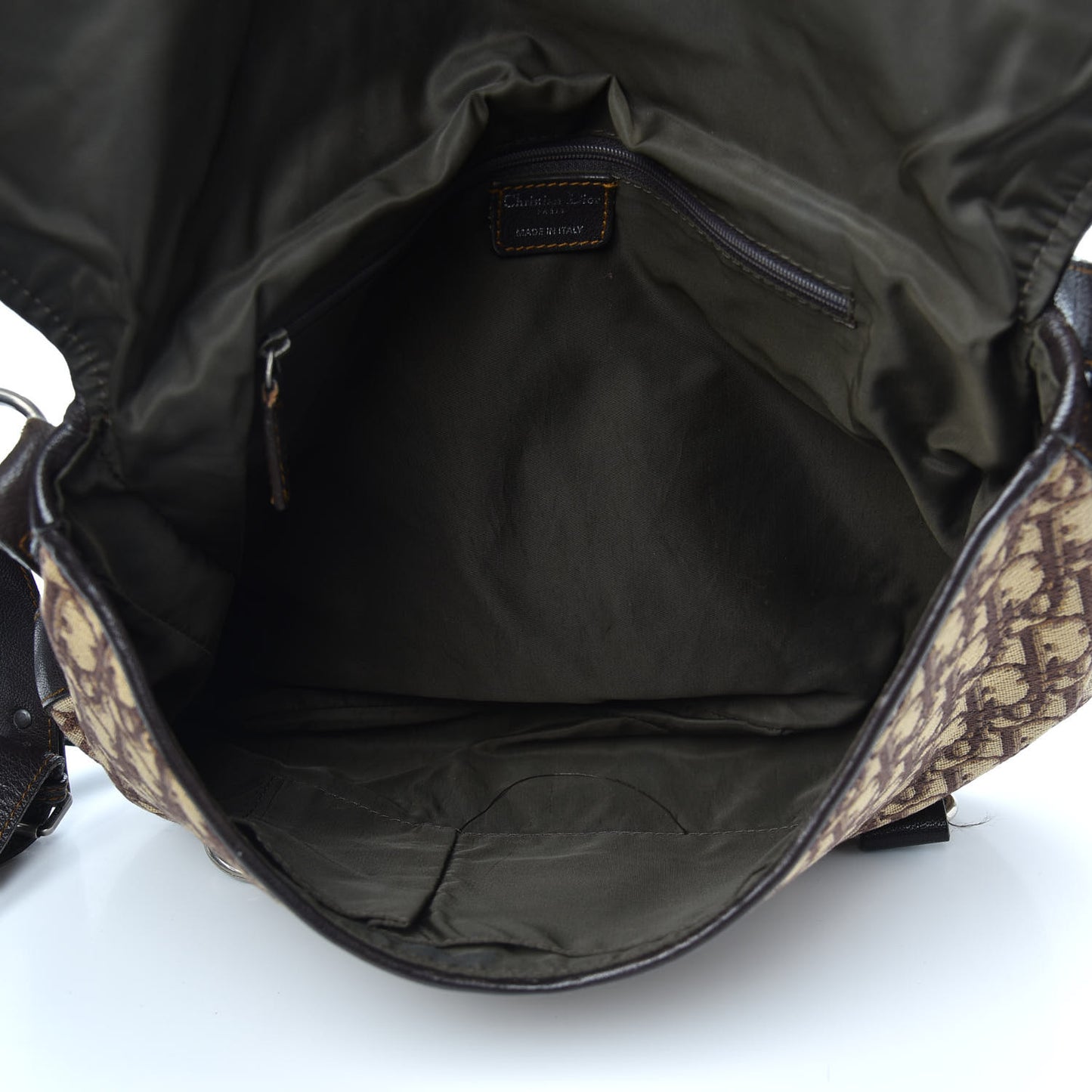 Monogram Flap Messenger Brown