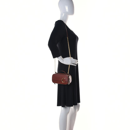 Chloe Shiny Calfskin Mini Vanity C Bag Sepia Brown 2 of 14