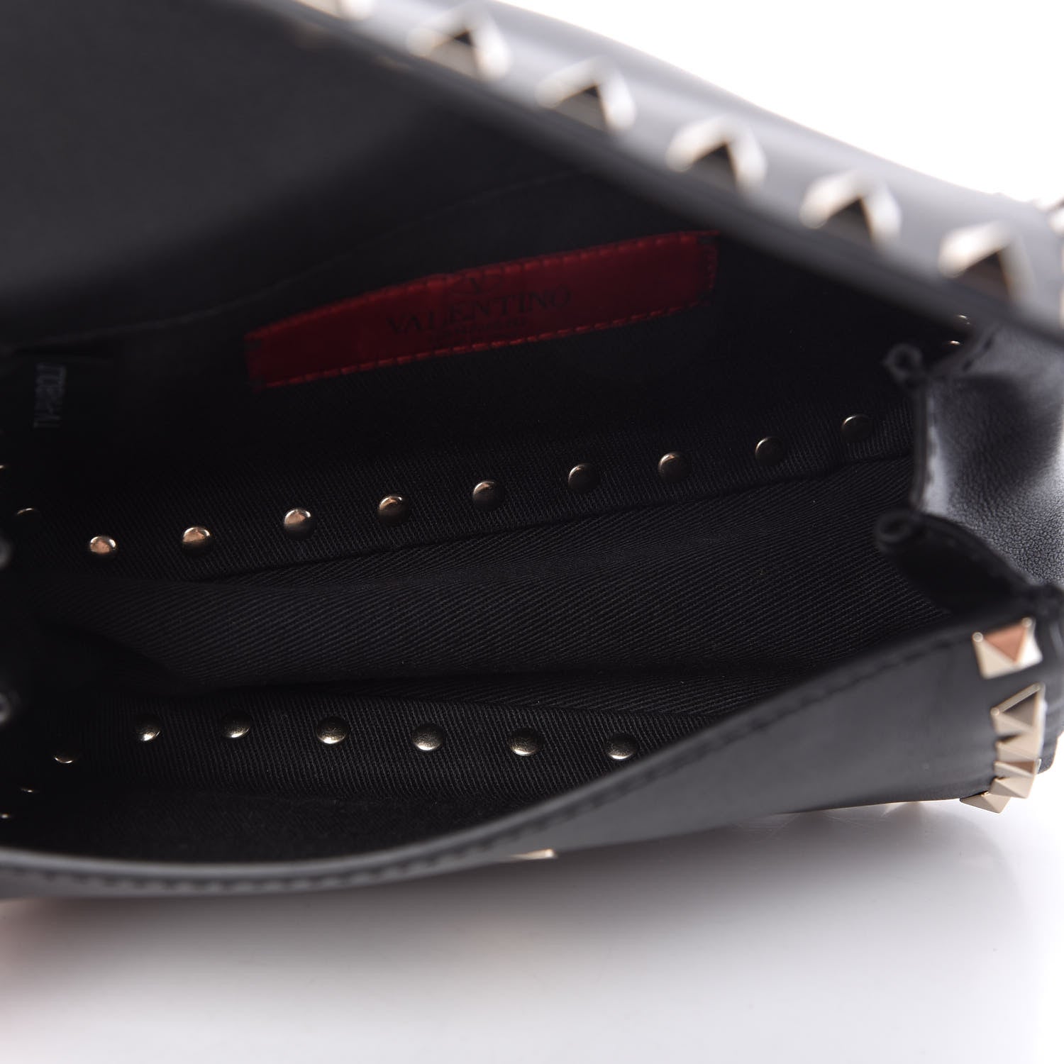 Valentino Garavani Calfskin Rockstud Belt Bag Black 5 of 11