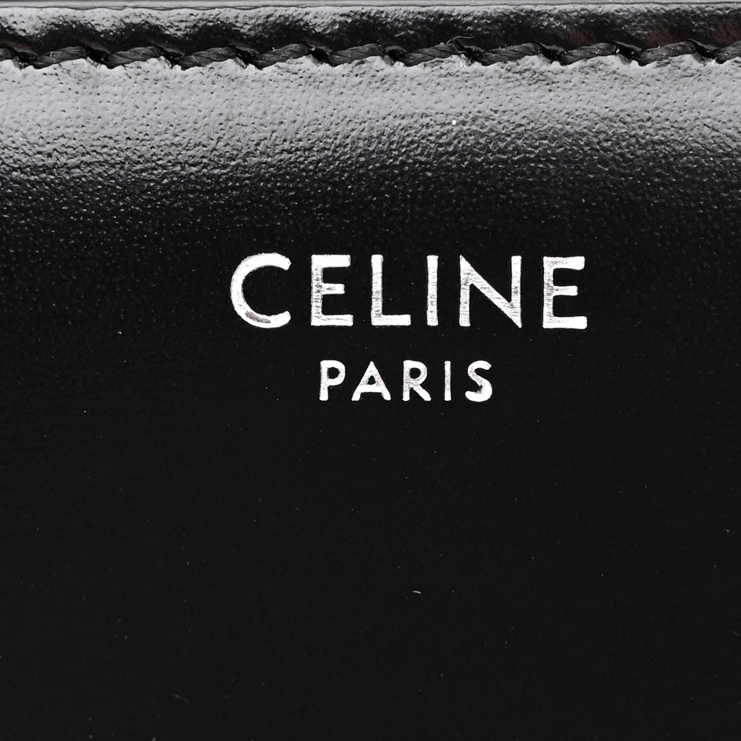 Celine Shiny Calfskin Teen Triomphe Black 7 of 12