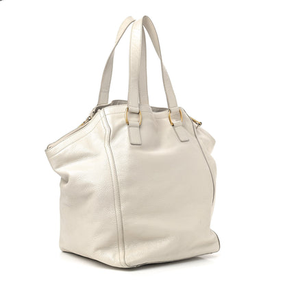 Saint Laurent Calfskin Large Downtown Tote Ivory 2 of 15