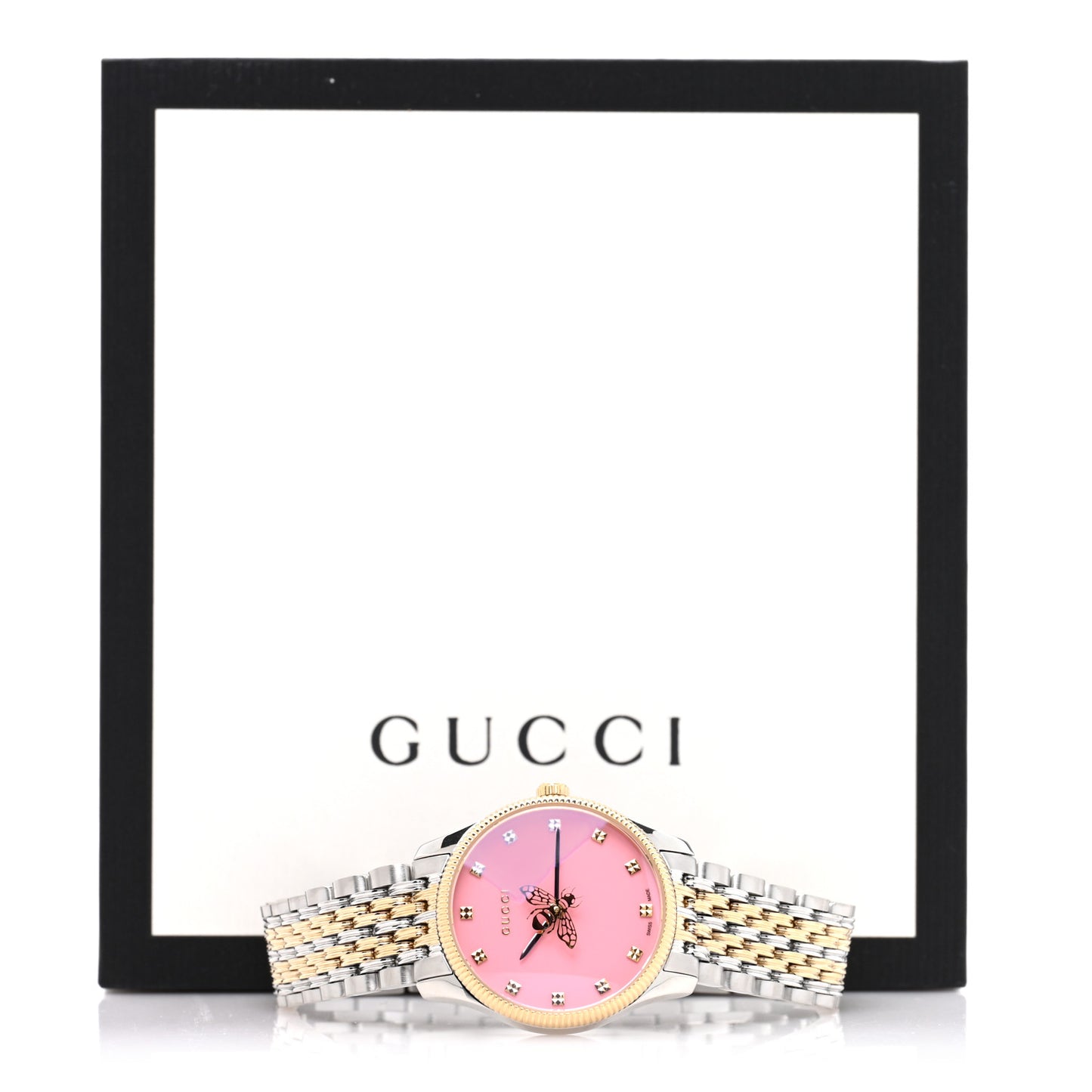 Stainless Steel 29mm G-Timeless Bee Quartz Watch Pink