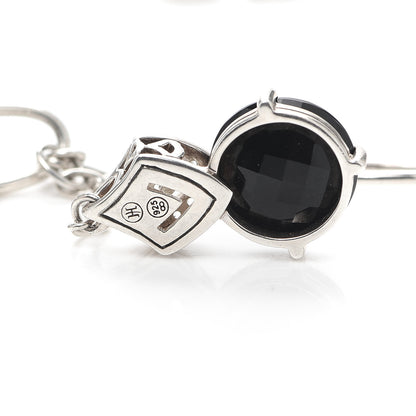 John Hardy Sterling Silver Black Onyx White Sapphire Legends Naga Lariat Necklace 6 of 6