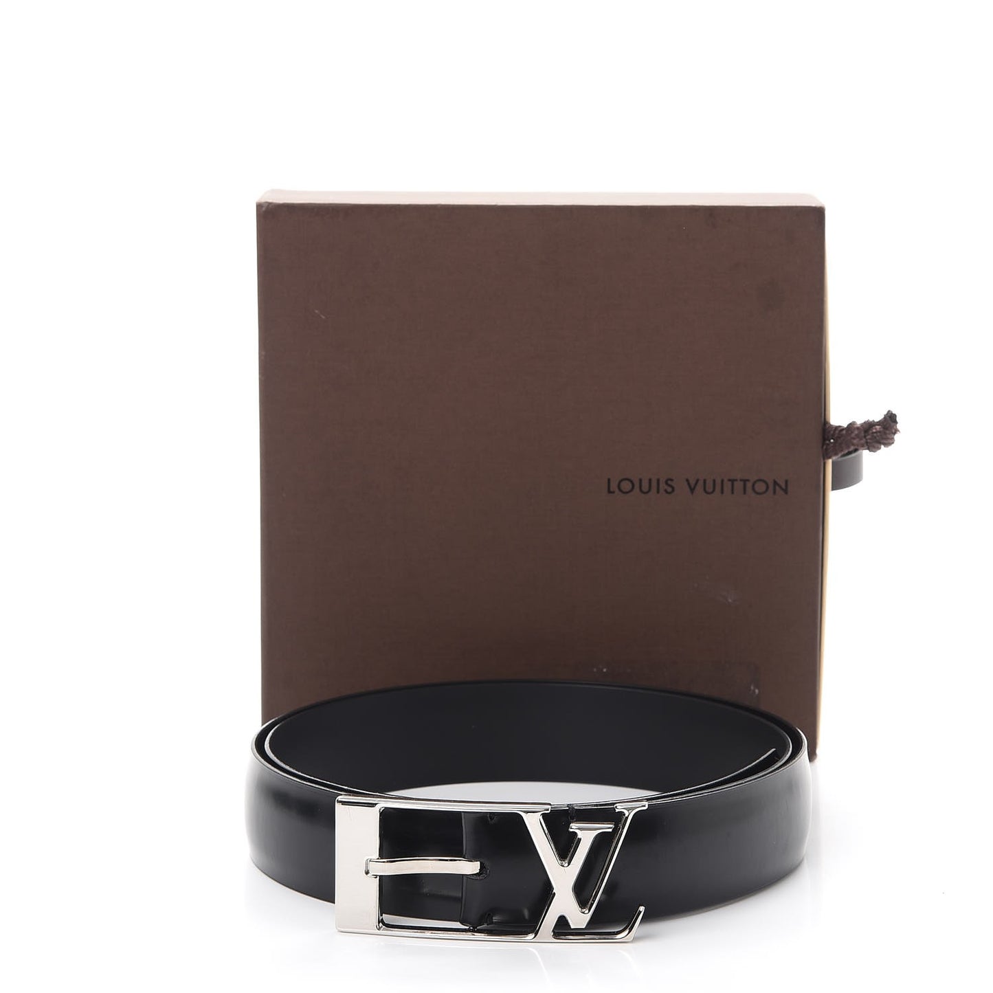 Calfskin 30mm Neogram LV Belt 90 36 Black