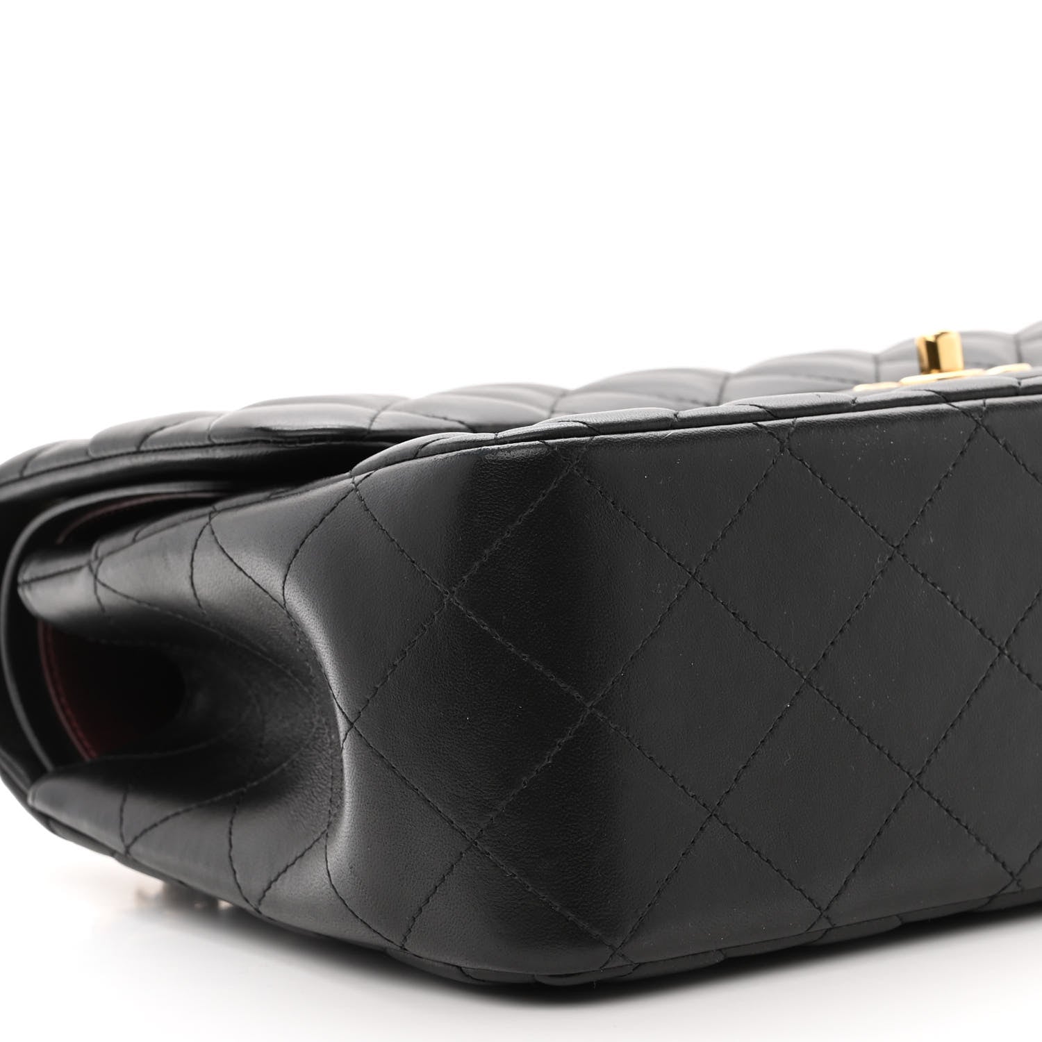 Chanel Lambskin Quilted Jumbo Double Flap Black 8 of 11