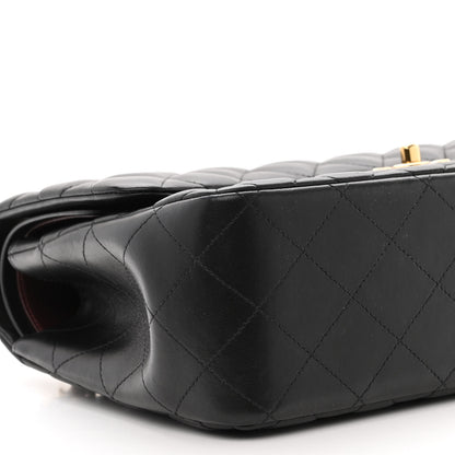 Chanel Lambskin Quilted Jumbo Double Flap Black 8 of 11