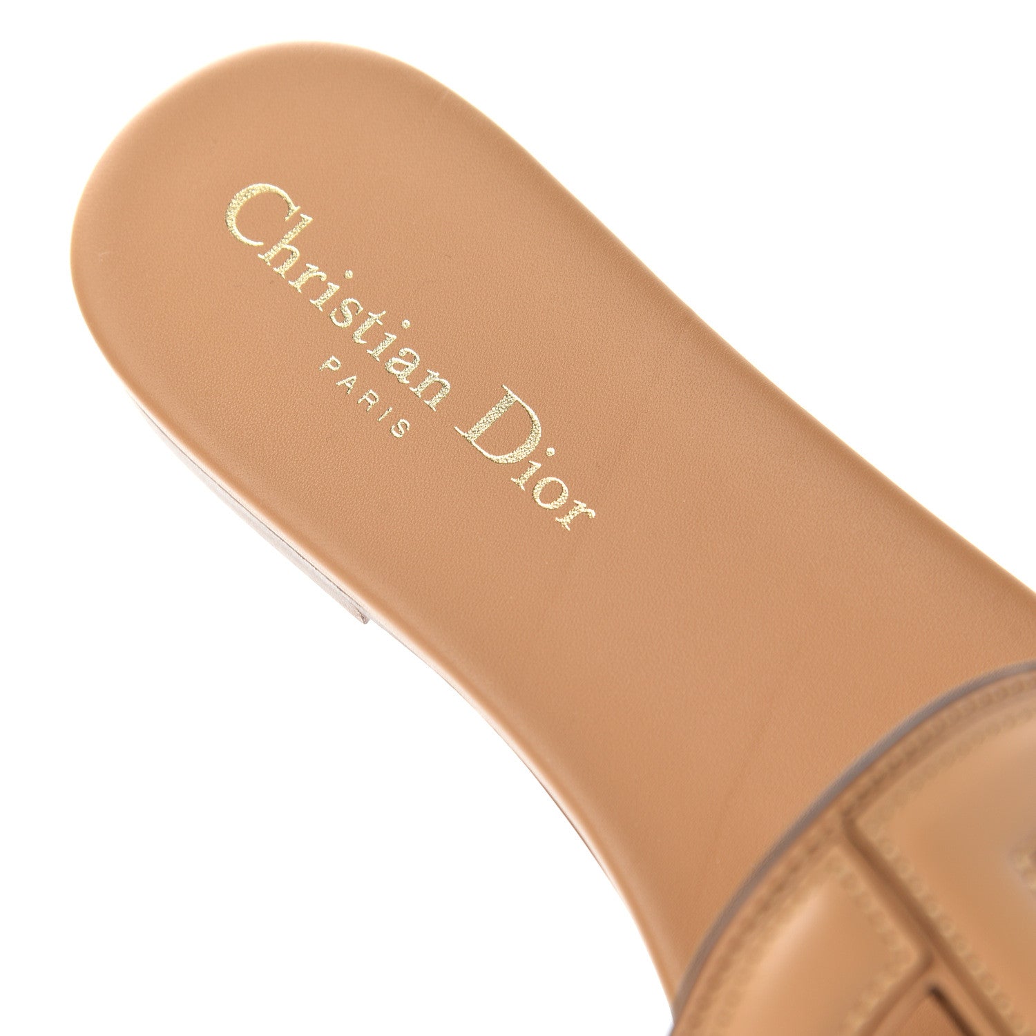 Christian Dior Calfskin D-Club Mule Sandal 38.5 Natural 8 of 11