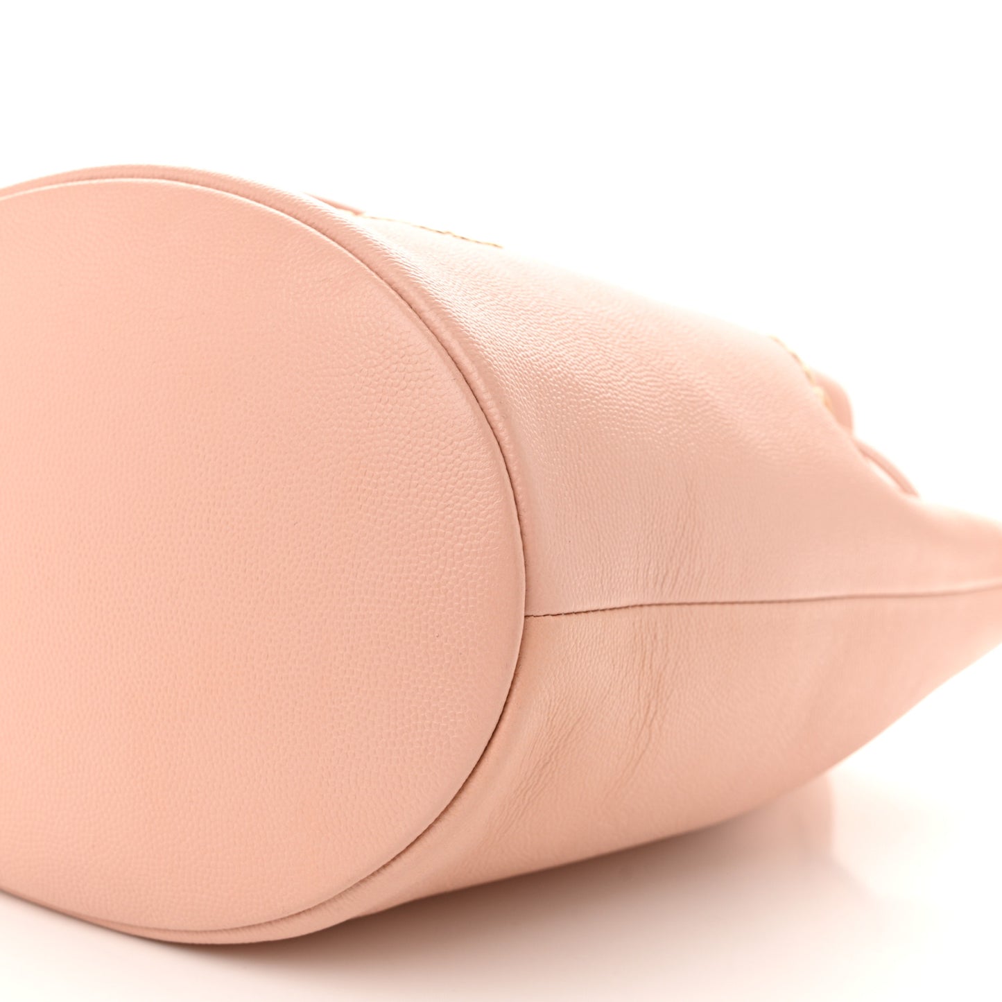 Caviar Deauville Drawstring Bucket Bag Light Pink