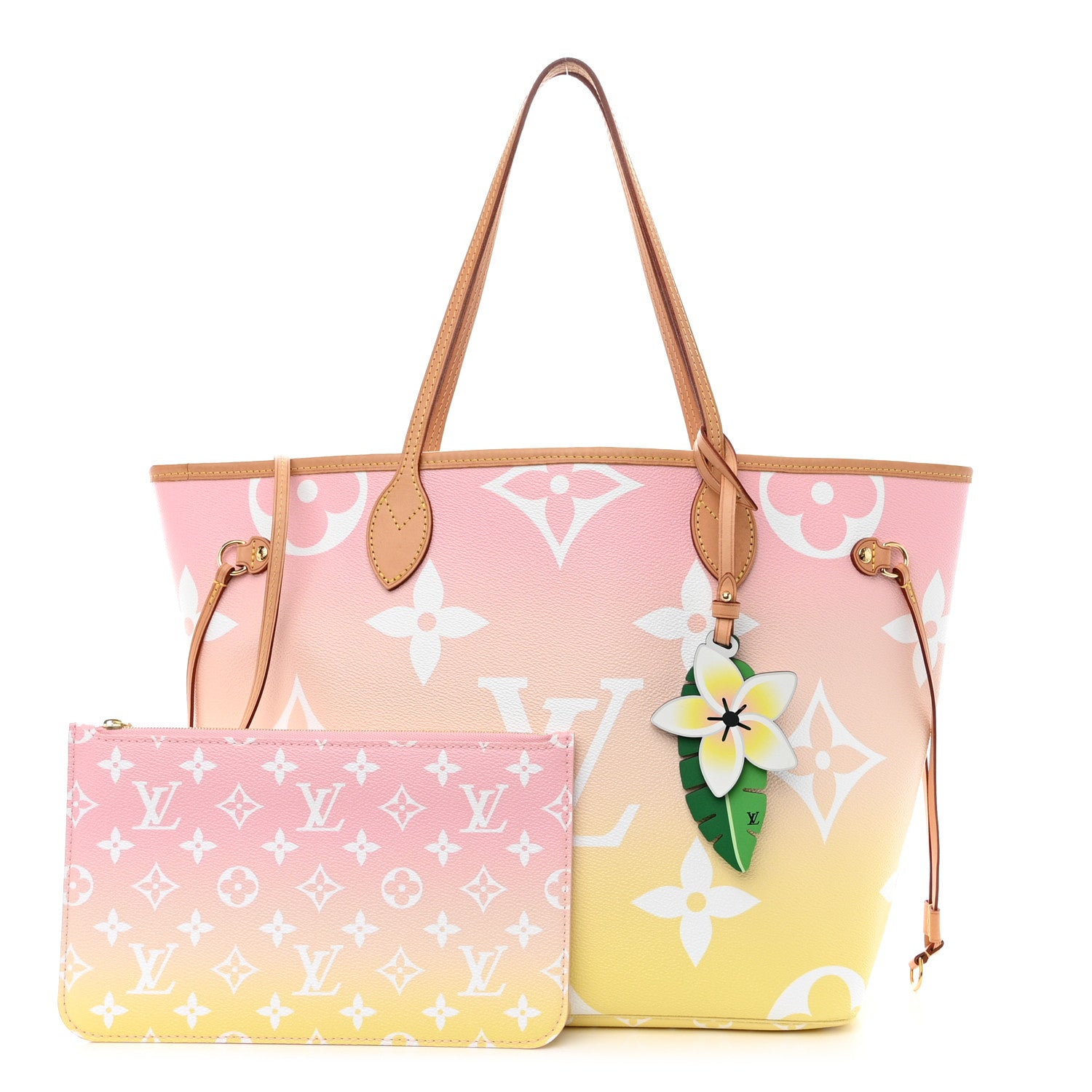 Louis Vuitton Monogram Giant By The Pool Neverfull MM Light Pink 3 of 11