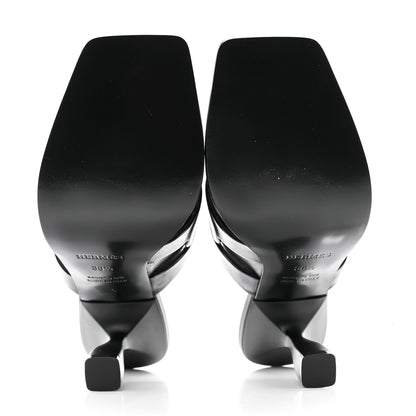 Hermes Nappa Hanna 95 Sandal 36.5 Black 5 of 9