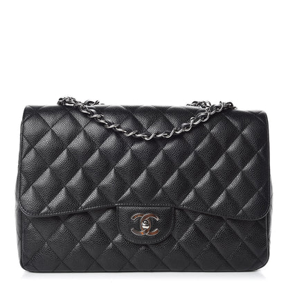 Chanel Caviar Quilted Jumbo Single Flap Black 1 of 16