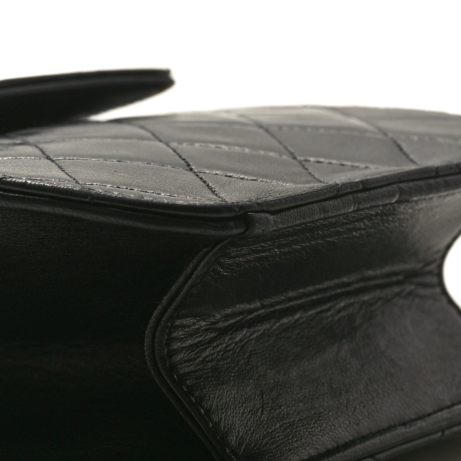 Chanel Lambskin Quilted Flap Waist Belt Bag Black 8 of 9