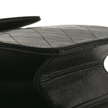 Chanel Lambskin Quilted Flap Waist Belt Bag Black 8 of 9