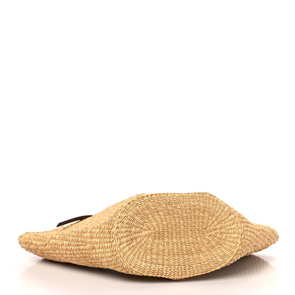 Loewe Calfskin Raffia Paulas Ibiza Small Basket Tote Bag Natural Tan 4 of 8