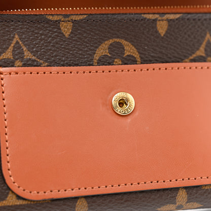 Louis Vuitton Monogram Flower Lock Compact Wallet Caramel 7 of 7