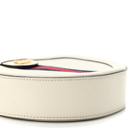 Gucci Textured Calfskin Web Mini Ophidia Round Shoulder Bag Mystic White 8 of 9