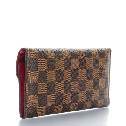 Louis Vuitton Damier Ebene Josephine Wallet Red 3 of 7