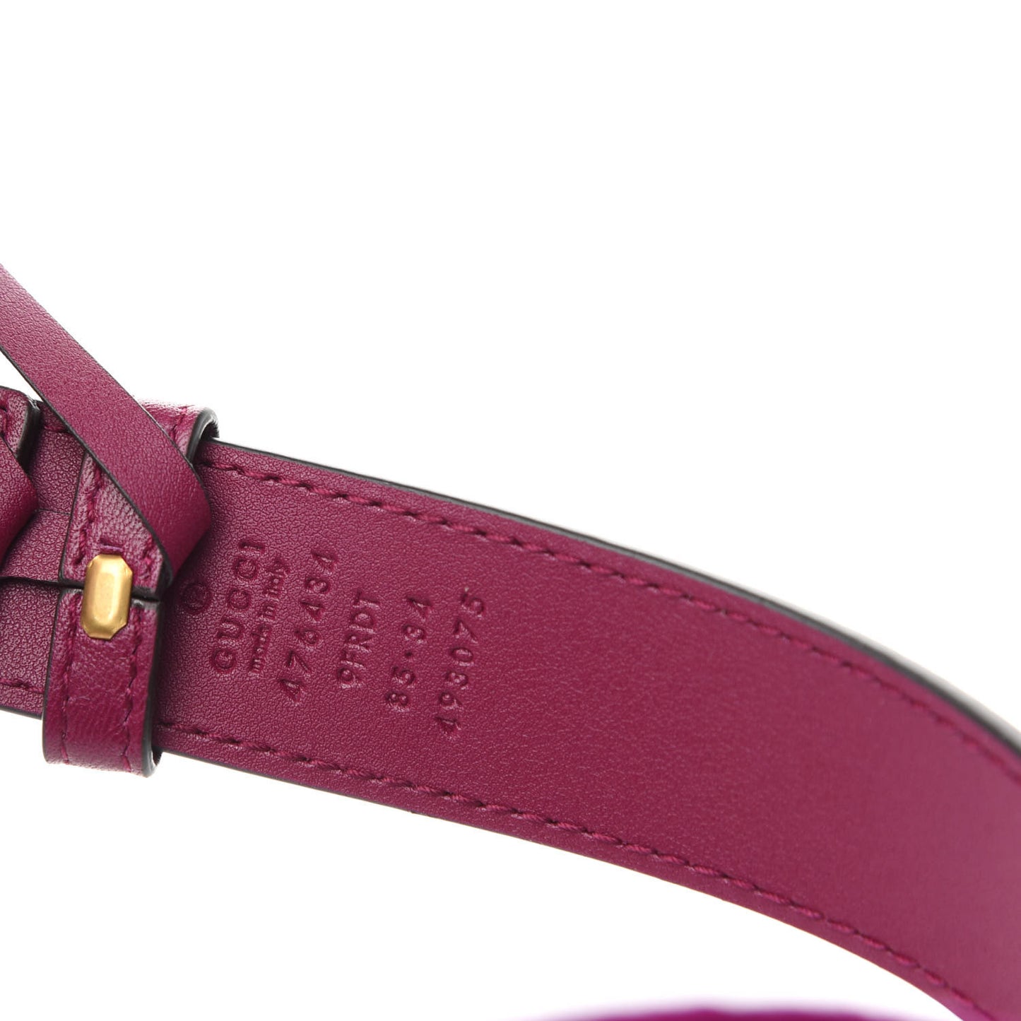Velvet Matelasse GG Marmont Belt Bag 85 34 Fuchsia Violet Cyclamen