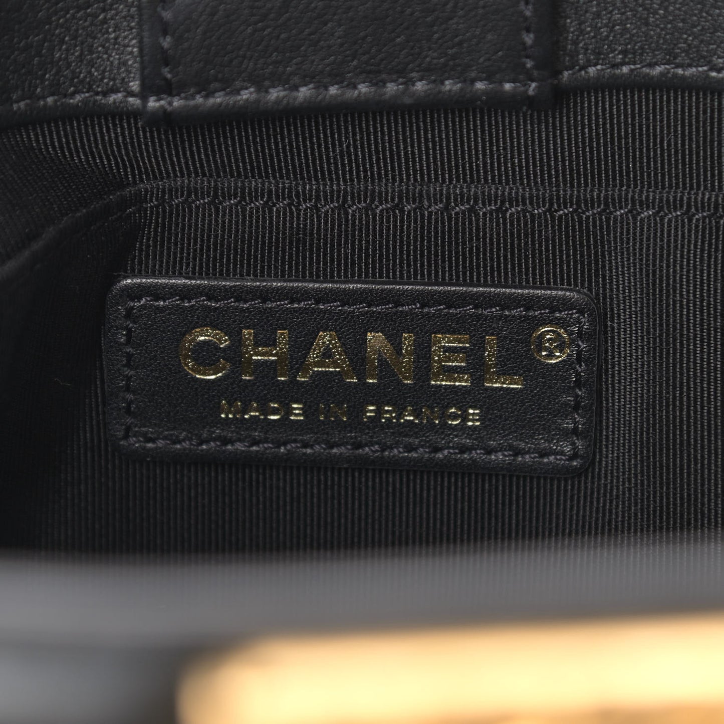 Calfskin Quilted Boy Bucket Bag Black
