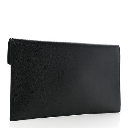Saint Laurent Grain De Poudre Uptown Pouch Black 3 of 8