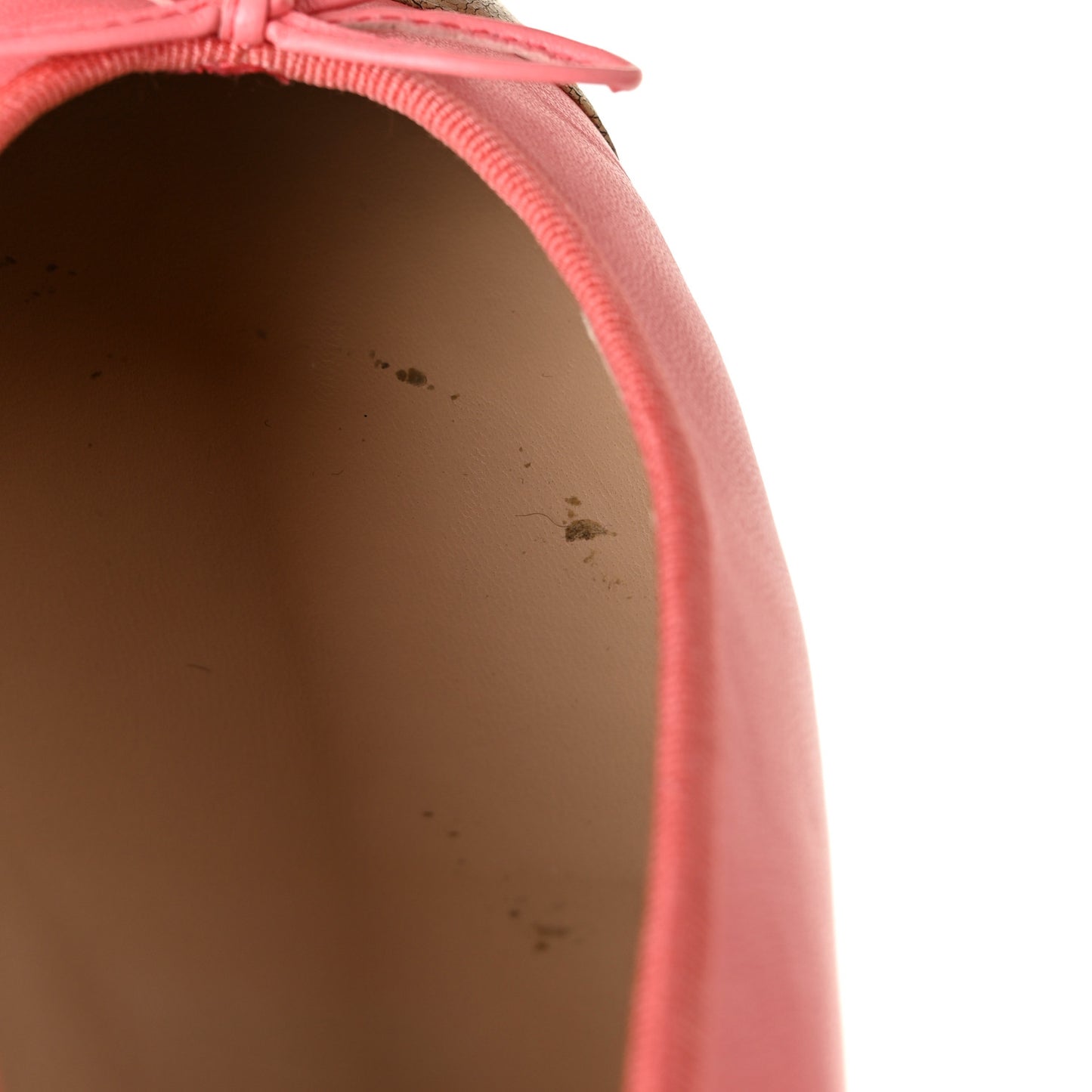 Calfskin Cap Toe Ballerina Flats 40 Pink Gold