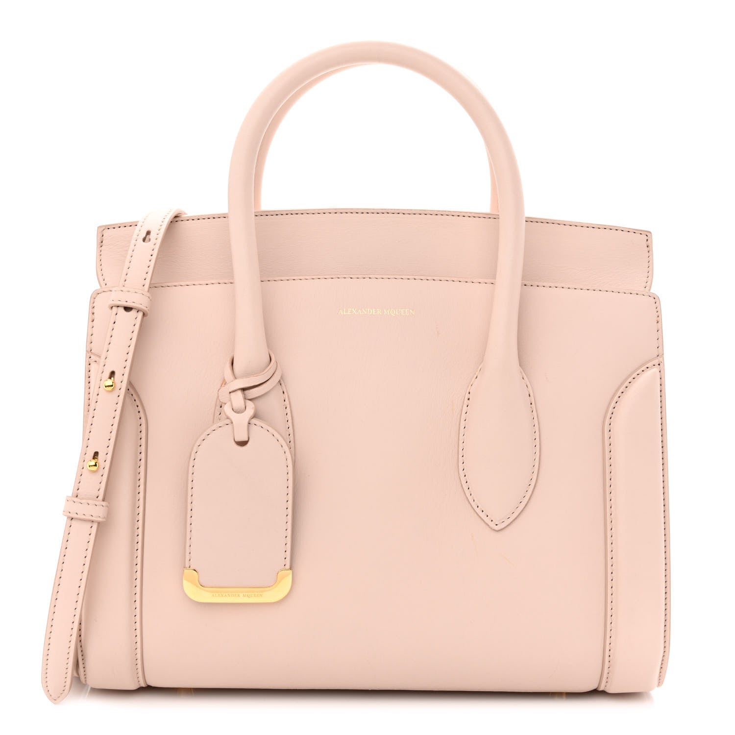 Alexander McQueen Sweet Calfskin Small Heroine 30 Nude 3 of 13