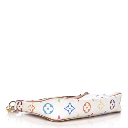 Louis Vuitton Monogram Multicolor Pochette Accessories White 4 of 15