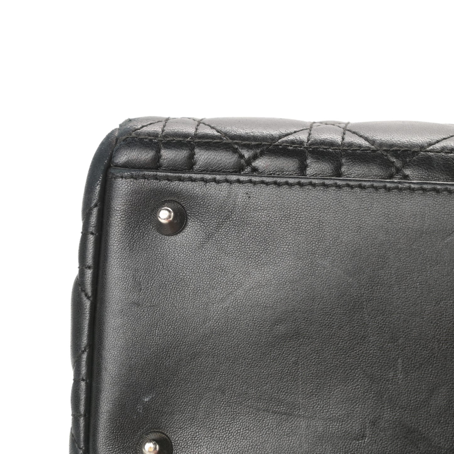 Lambskin Cannage Medium Lady Dior Black