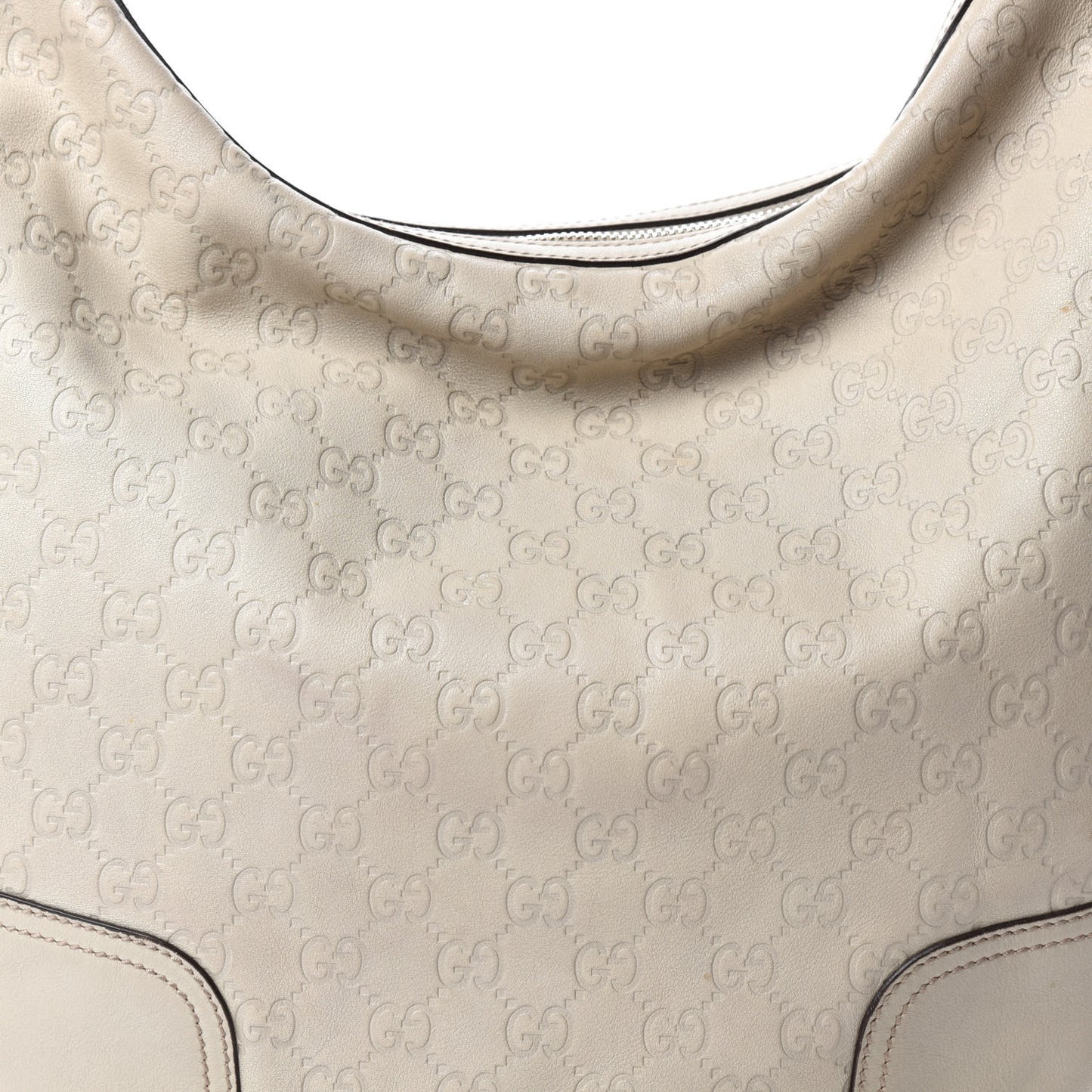 Guccissima Large Princy Hobo Off White