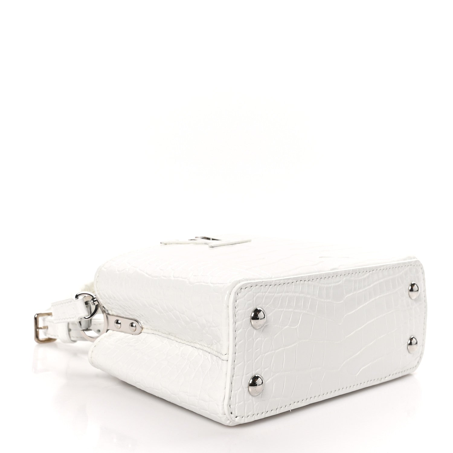 Louis Vuitton Crocodile Mini Capucines White 4 of 9