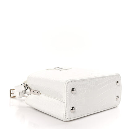 Louis Vuitton Crocodile Mini Capucines White 4 of 9
