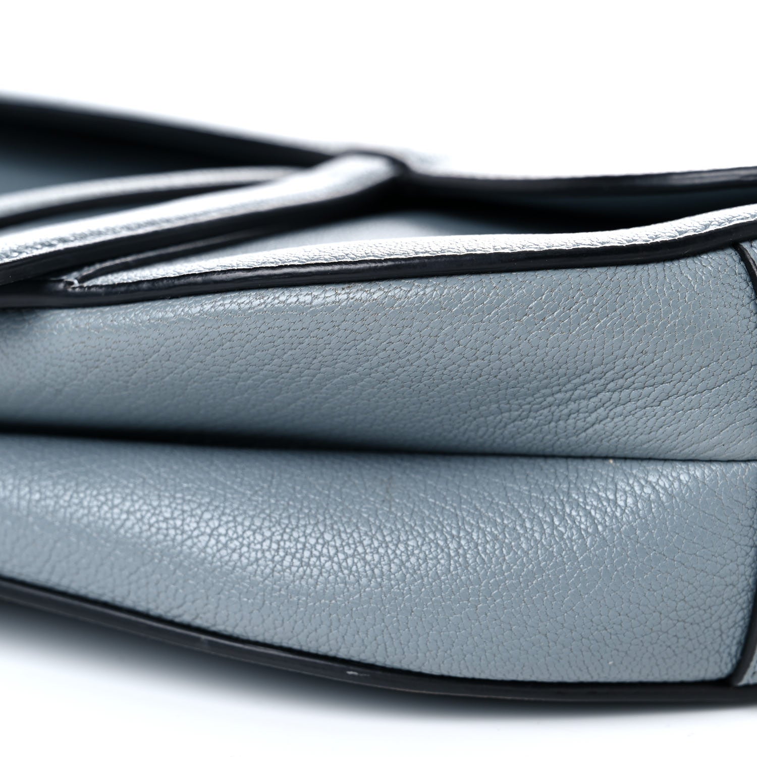 Christian Dior Shiny Goatskin Saddle Bag Cloud Blue 16 of 29