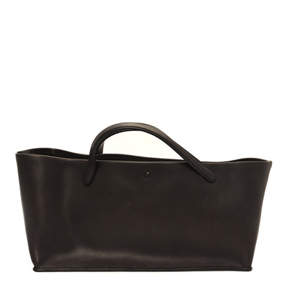 The Row Polished Saddle Calfskin Idaho Top Handle Dark Brown 1 of 11