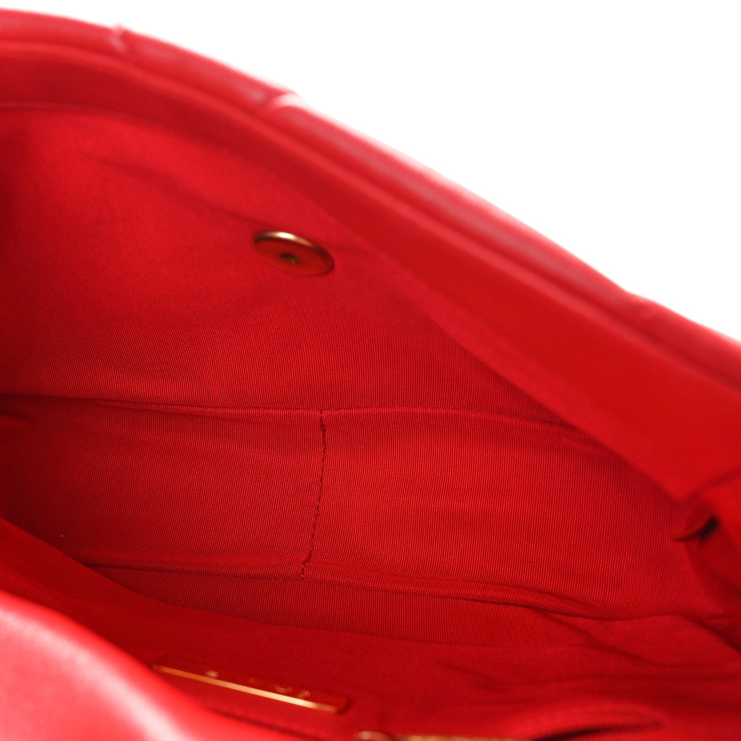 Goatskin Quilted Medium Chanel 19 Flap Red