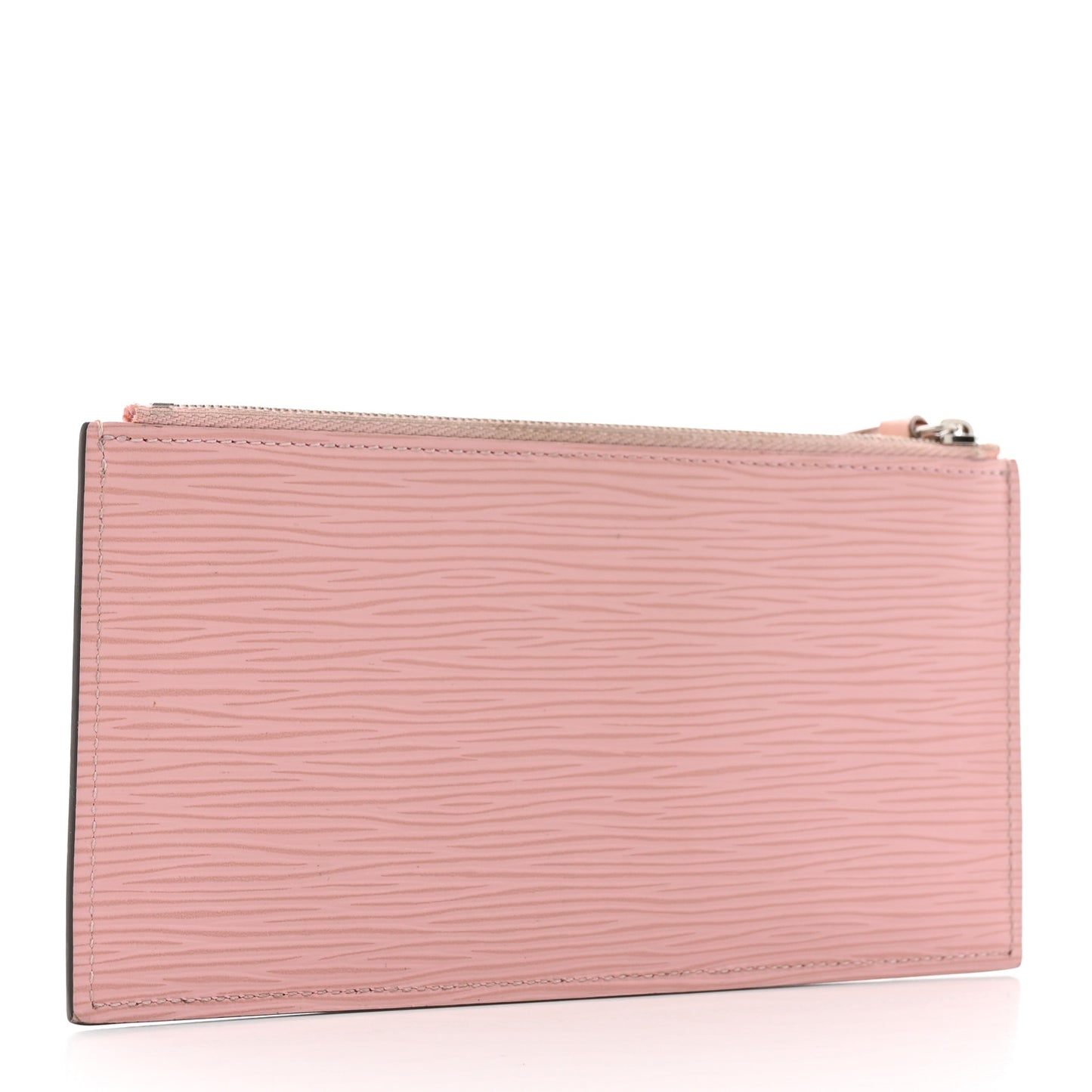 Epi Felicie Chain Wallet Zippered Insert Rose Ballerine