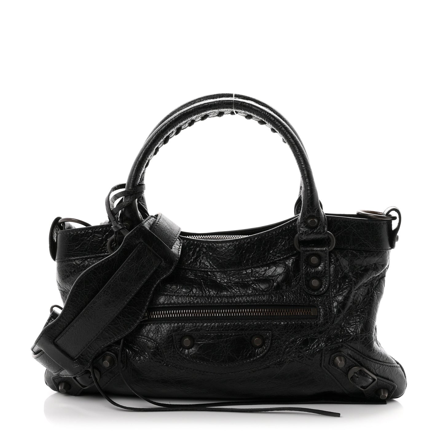 Agneau Arena Classic Hardware Le City First Bag Black