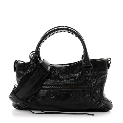 Balenciaga Agneau Arena Classic Hardware Le City First Bag Black 1 of 11