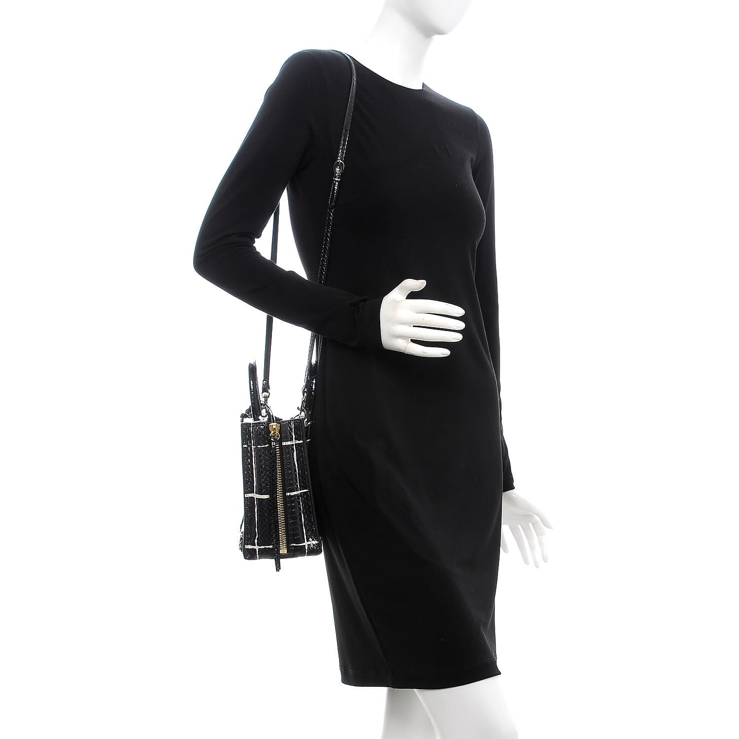 Balenciaga Ayers Papier A6 Zip Around Tote Black White 2 of 7
